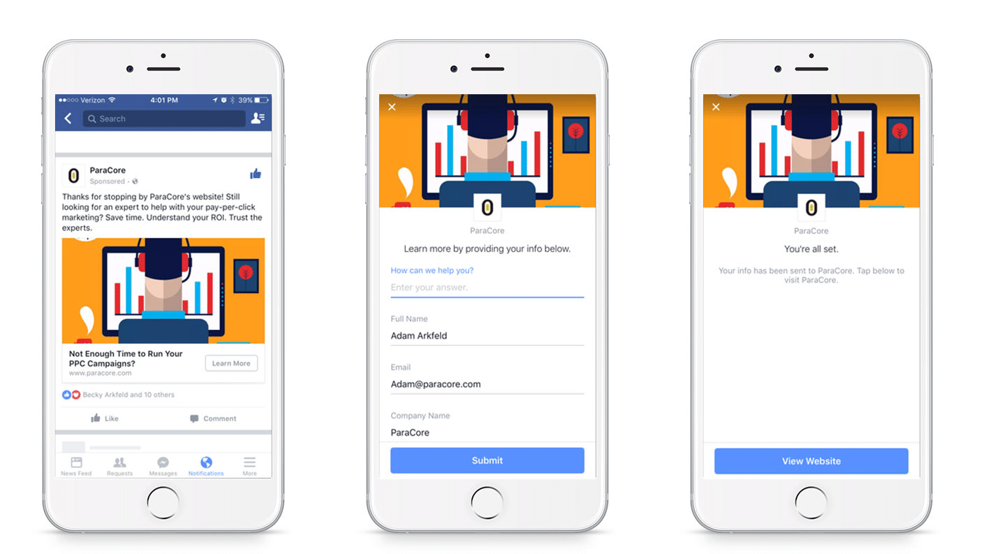 lead ads facebook