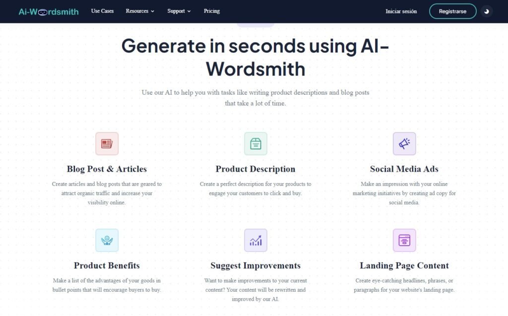 wordsmith texto inteligencia artificial